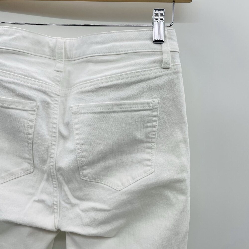 Talbots Womens Size 2 High Rise Jegging Crop Stretch Skinny Jeans in‎ White - Picture 5 of 8